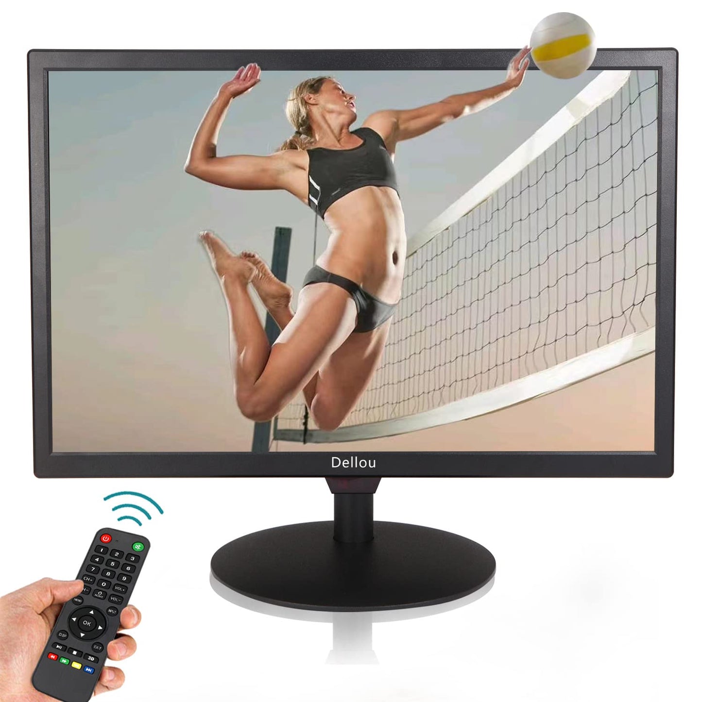 DELLOU 15.6 Inch Small Security CCTV Monitor