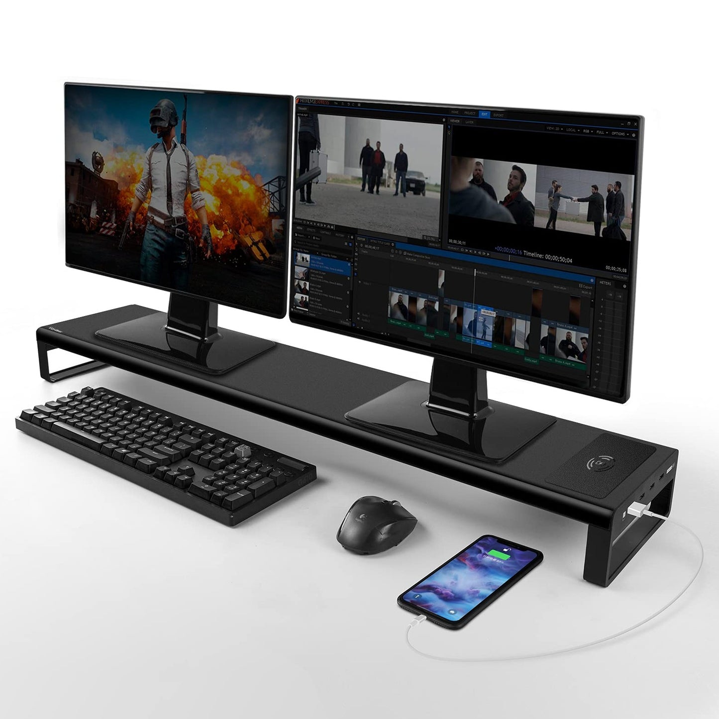 VARDEER Dual Monitor Stand Riser