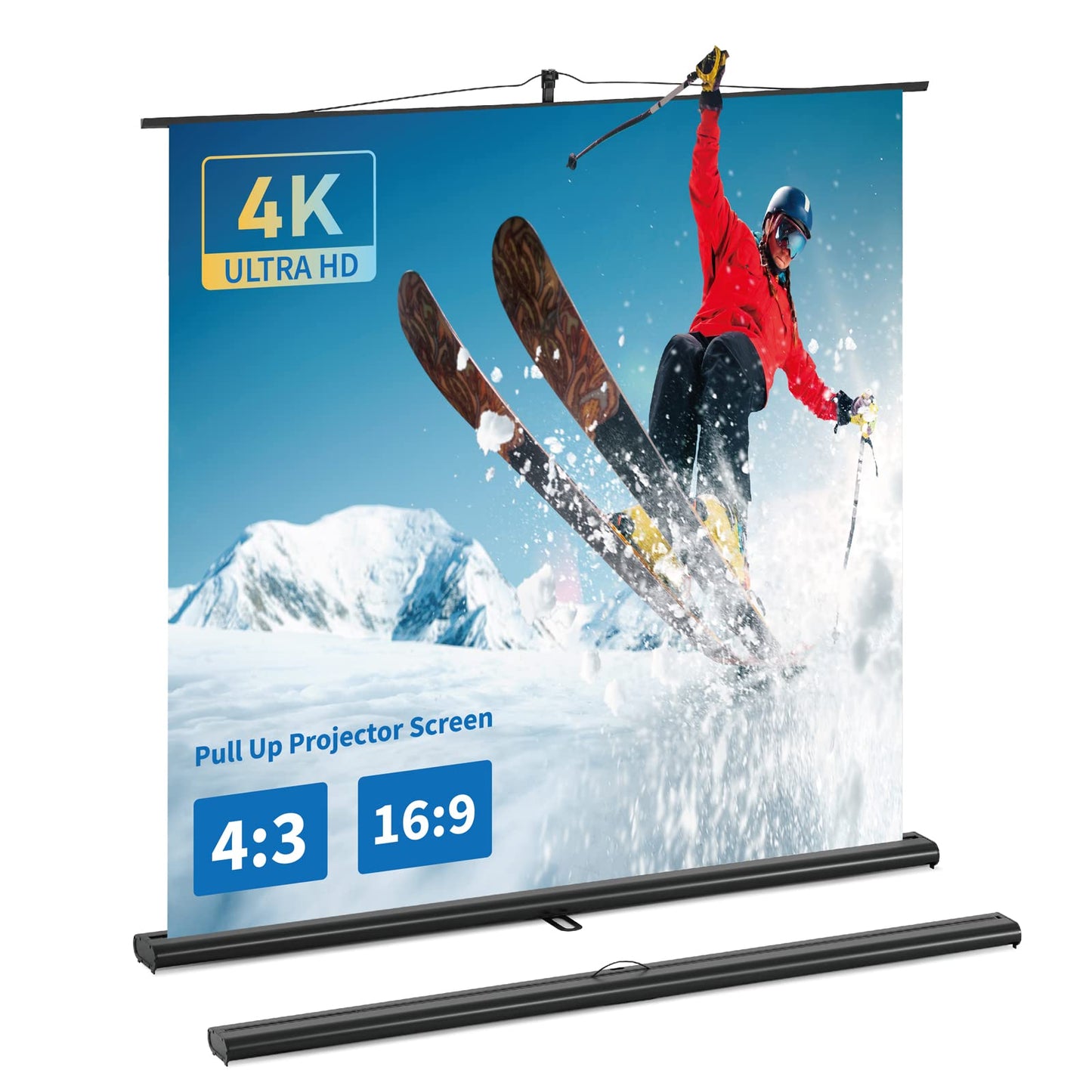 EXCELIMAGE Portable Projector Screen with Stand